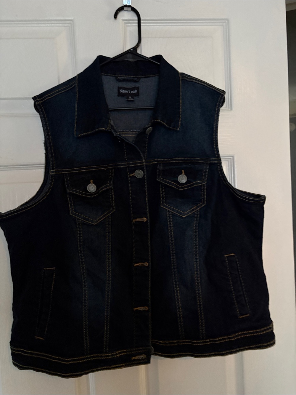 New Look Dark Indigo Denim Vest